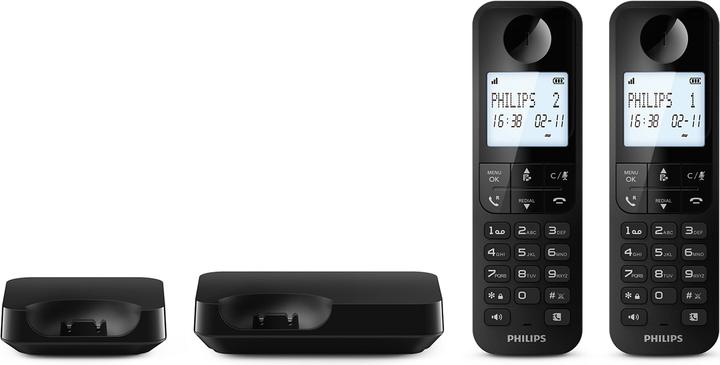 Actual product image Philips Duo D2702B Cordless Landline Telephone