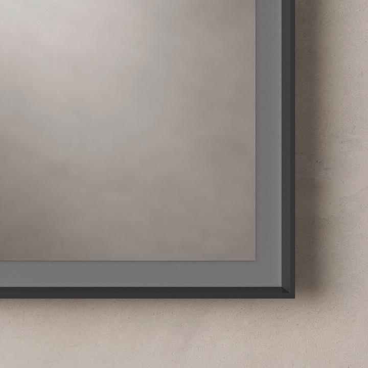 Actual product image Duravit L-Cube armoire de toilette avec éclairage LED, graphite mat, 800x155x700mm, 2 portes, prise de (80 x 15.50 x 70 cm)