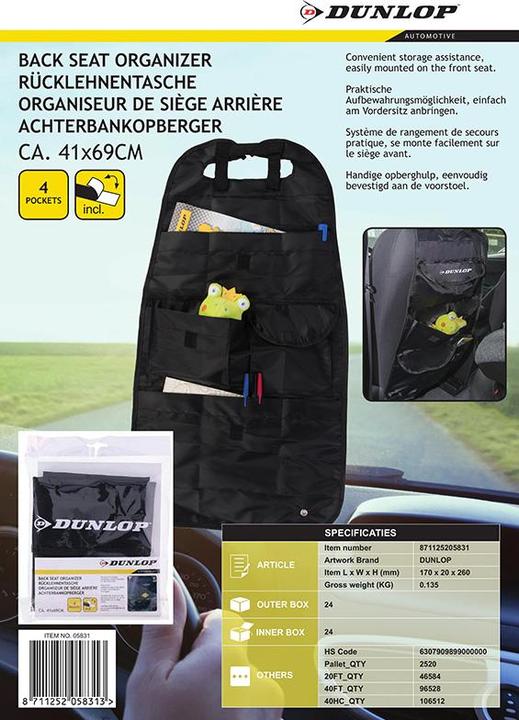 Image du produit Dunlop Sacoche de siège arrière