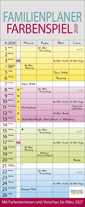 Produktbild Farbenspiel (19 x 46 cm)