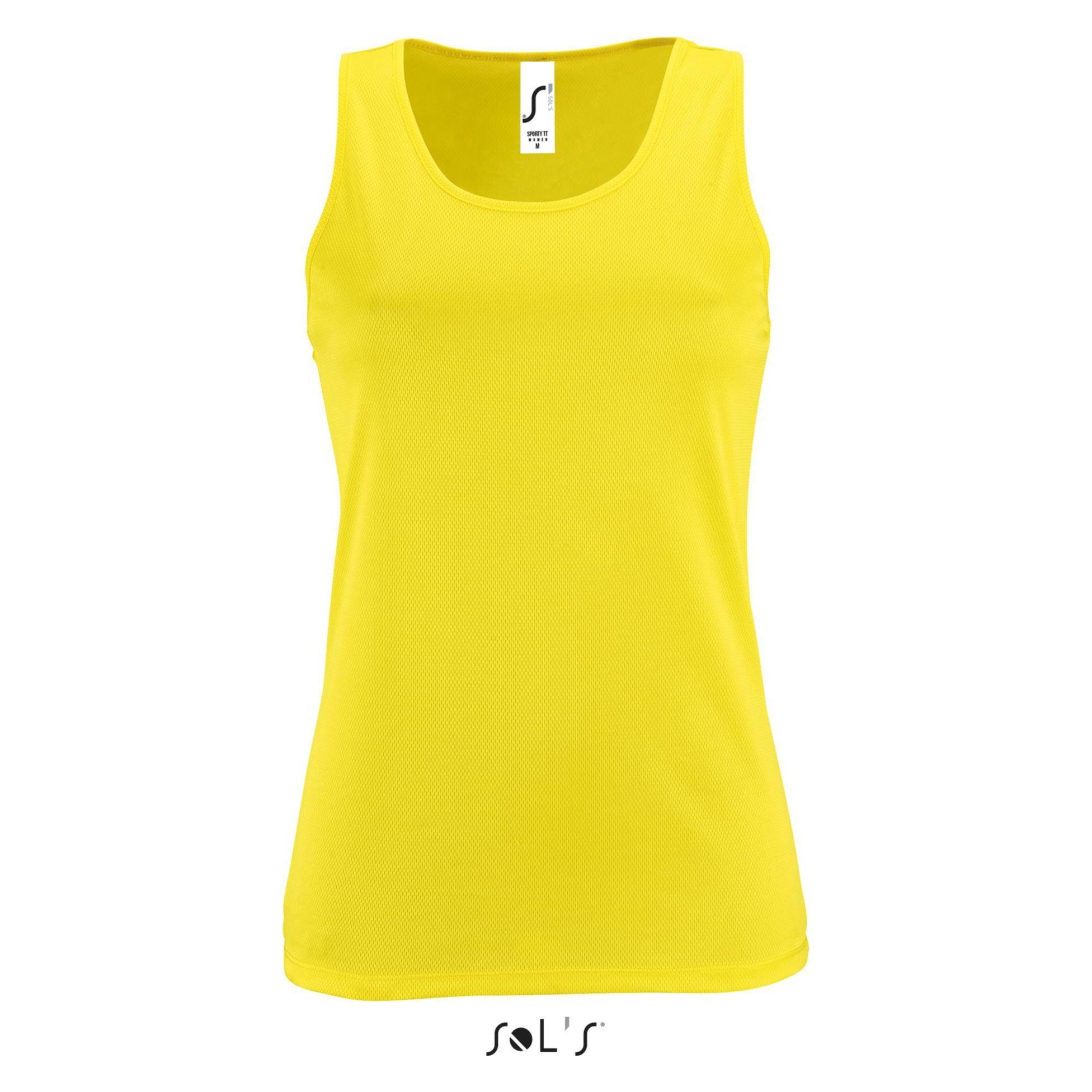 Sol's, Damen, Sportshirt, Sporty Tt (M), Gelb, M