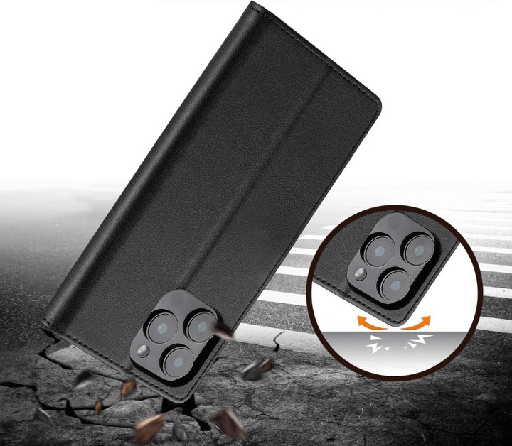 Actual product image LC.Imeeke iPhone 16 Pro - leather case cover (Apple iPhone 16 Pro)