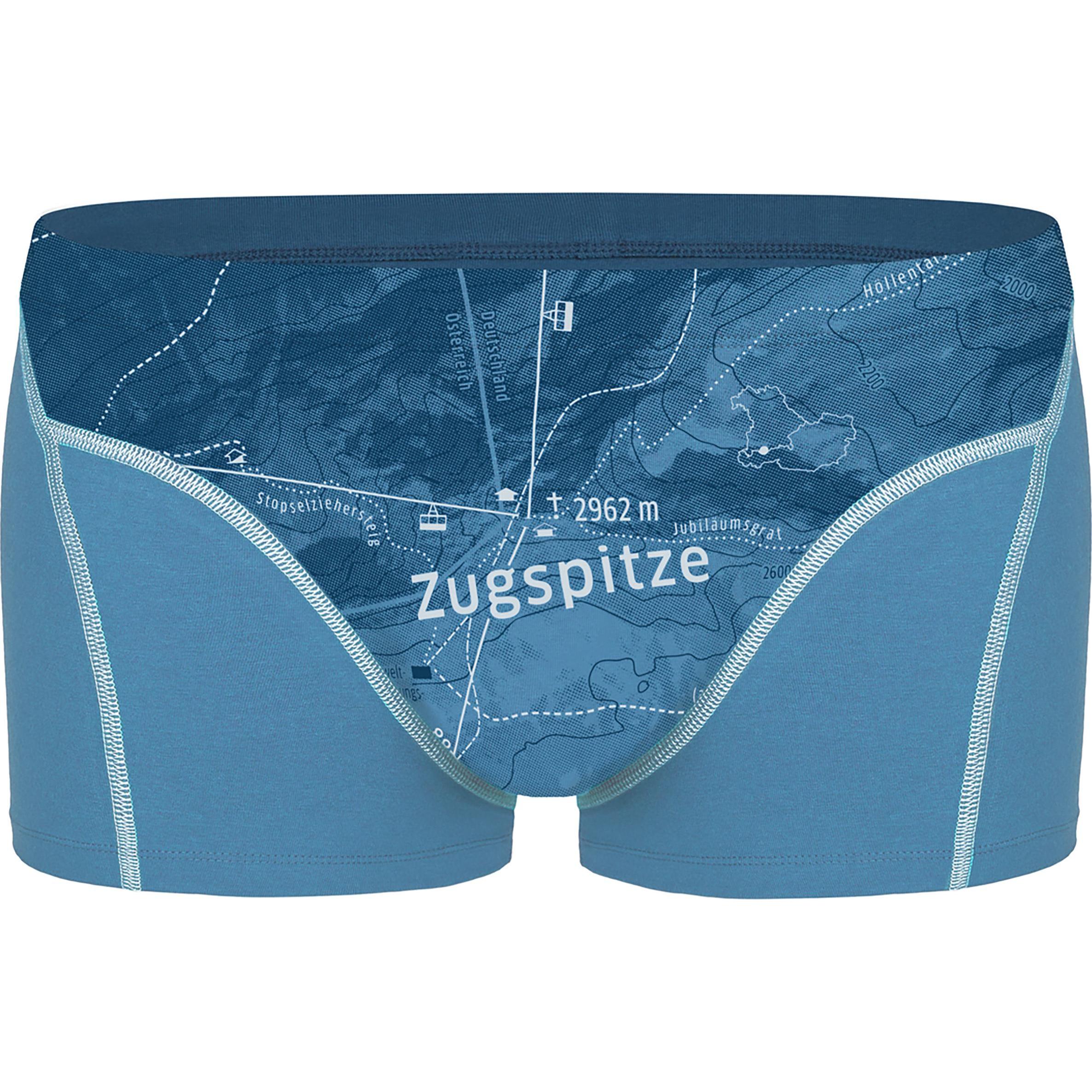 Ein schöner Fleck Erde, Herren, Unterhosen, Zugspitze, Blau, (M)