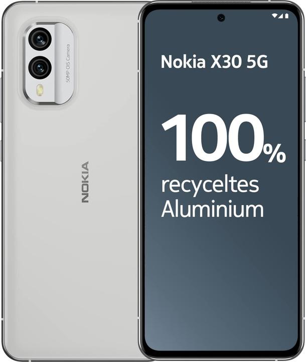 Immagine prodotto Nokia X30 5G (128 GB, Bianco Ghiaccio, 6.43", Doppia SIM, 5G)
