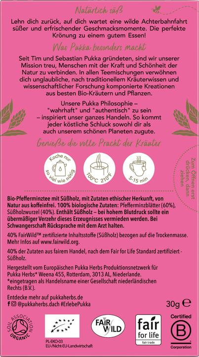 Produktbild Pukka Pfefferminze Süssholz (30 g)