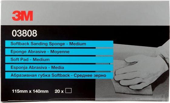 Actual product image 3M Sanding sponge Soft Pad medium (P220...P280)