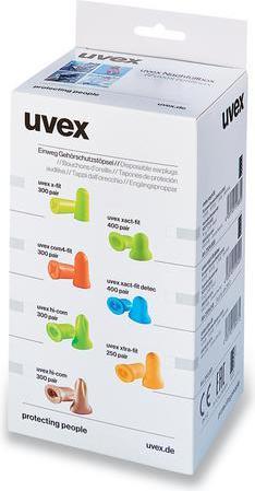 Actual product image Uvex Safety Earplugs uvex hi-com 2112119 brown SNR 24 dB size M
