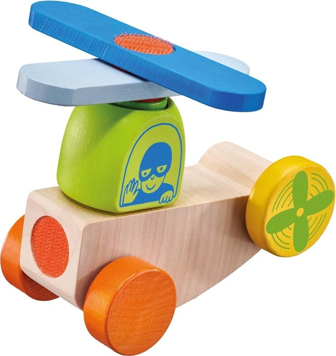Produktbild Selecta Spielzeug Klett-Stapelspielzeug Flieger 5 Teile ** (Deutsch, Englisch, Französisch, Italienisch)