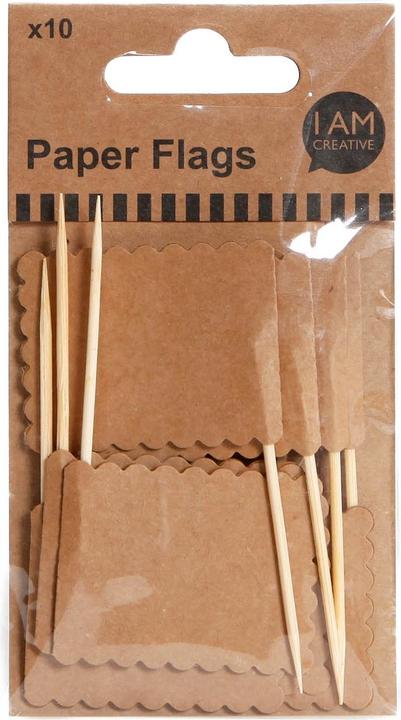 Actual product image I Am Creative Paper flags toothpicks (10 pcs.)