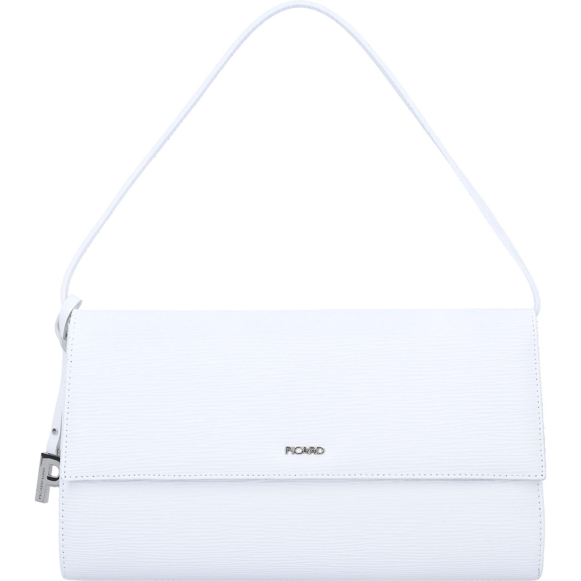 Picard, Handtasche, Auguri Clutch Tasche Leder 30 cm, Weiss
