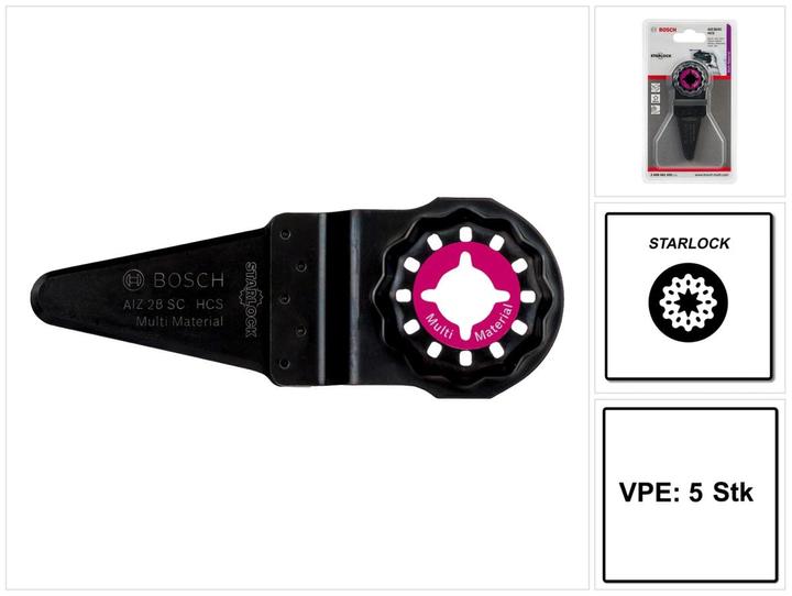 Produktbild Bosch Professional Zubehör HCS Universalfugenschneider AIZ 28 SC, 40 x 28 mm, 5er-Pack