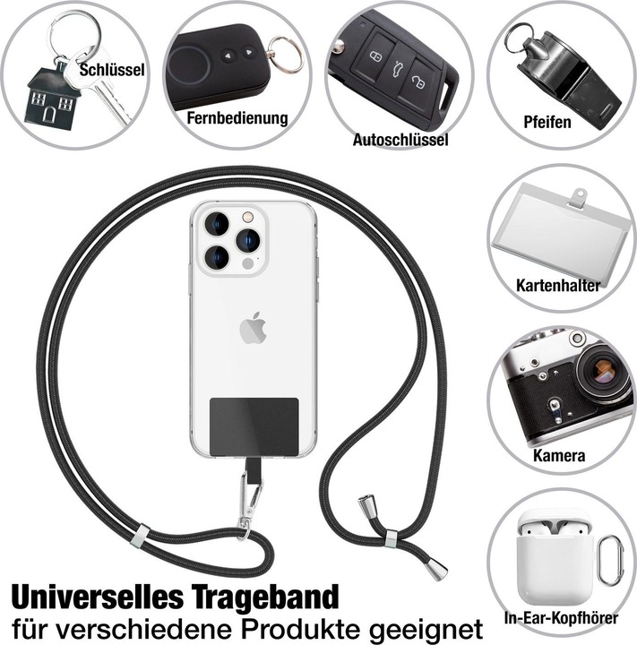 Productafbeelding Nalia Universele mobiele telefoonketting met pad