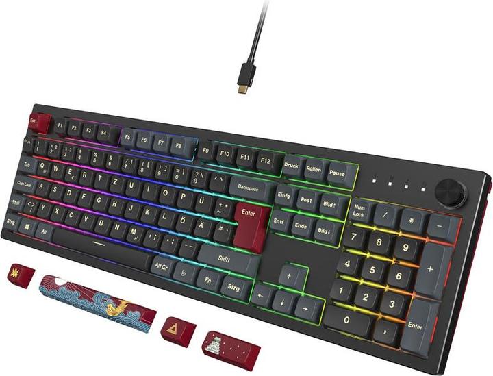 Image du produit Montech Clavier de jeu MKey Darkness - GateronG Pro 2.0 Red (Filaire)