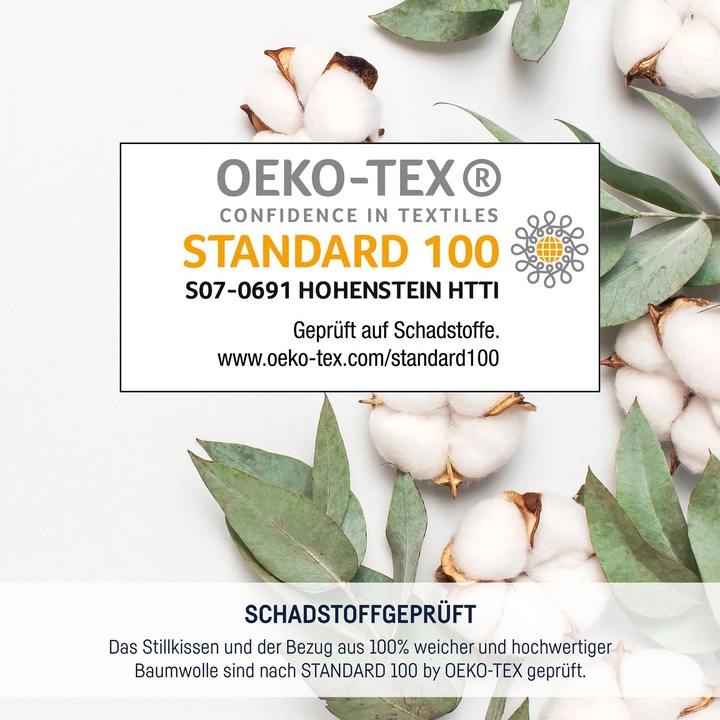 Produktbild Julius Zöllner Stillkissen Nappi mit Knopf Organic (75 cm)