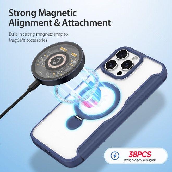 Immagine prodotto Dux Ducis Custodia in pelle Skin X Pro 360° Ring Stand Series (Apple iPhone 16 Pro)