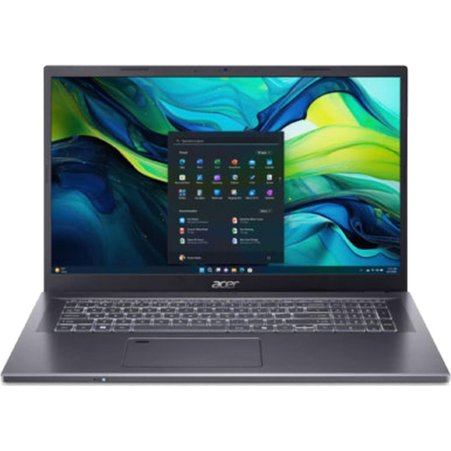 Acer Aspire 17 (17.30", 2000 GB, 32 GB, DE, Intel Core 7 150U), Notebook, Grau