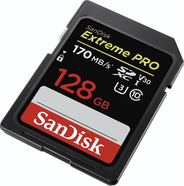 Produktbild SANDISK Extreme Pro (128 GB, SDXC, U3, UHS-I)