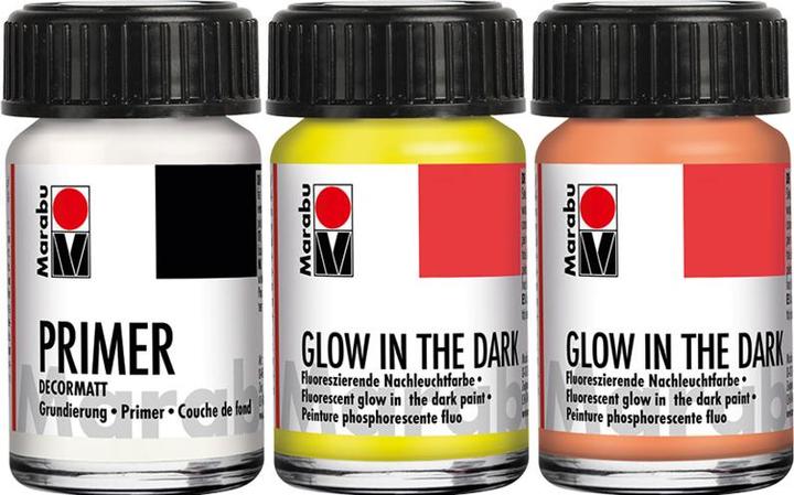 Actual product image Marabu Nachleuchtfarbe 'Glow in the Dark Stars' (45 ml)