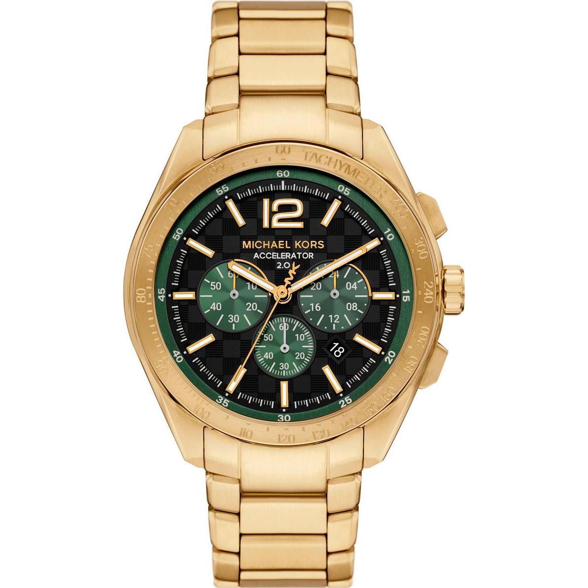 Michael Kors, Armbanduhr, Accelerator 2.0, Gold, (Chronograph, 44 mm)