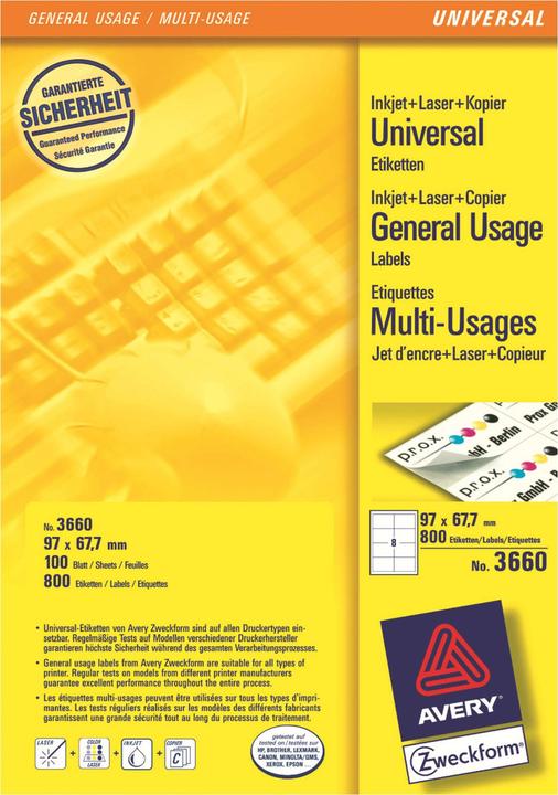 Immagine prodotto Avery Etichette universali