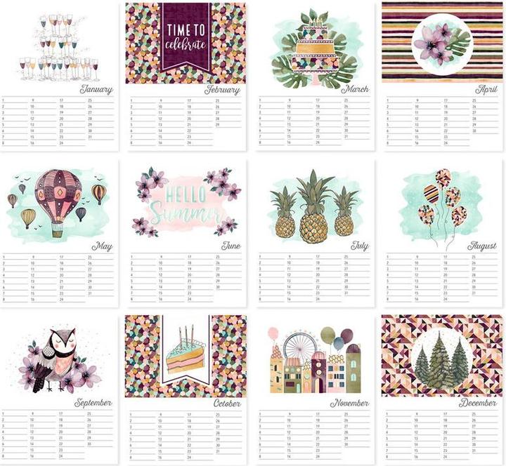 Image du produit Artebene Calendrier d'anniversaire 21x26 hibou (21 x 26 cm)