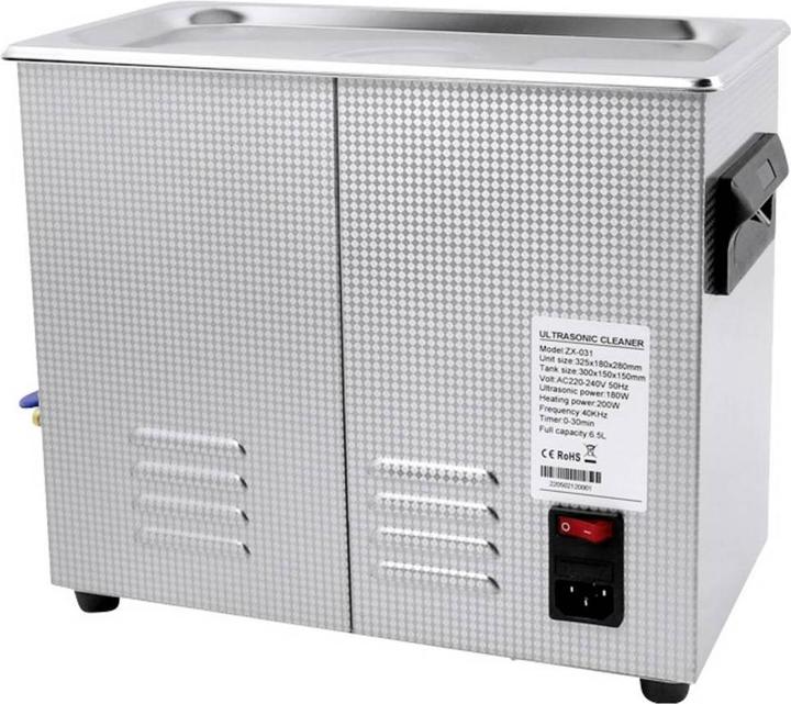 Productafbeelding Toolcraft USC-650 Ultraschallreiniger Schmuck, Werkstatt, Bürobedarf 180 W 6.5 l (40 kHz, 6500 ml)