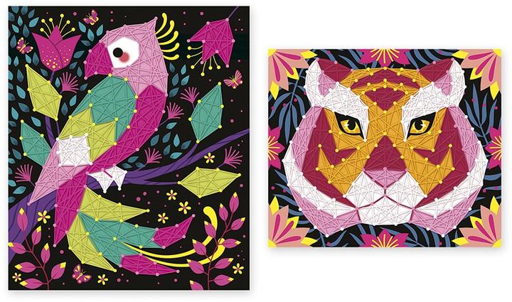 Image du produit Janod 2 tableaux fils tendus jungle