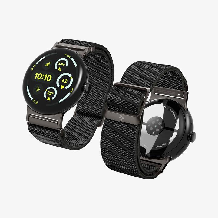 Actual product image Spigen Lite Fit X Band Google Pixel Watch 4/3/2/1 (41mm) Black (Nylon)