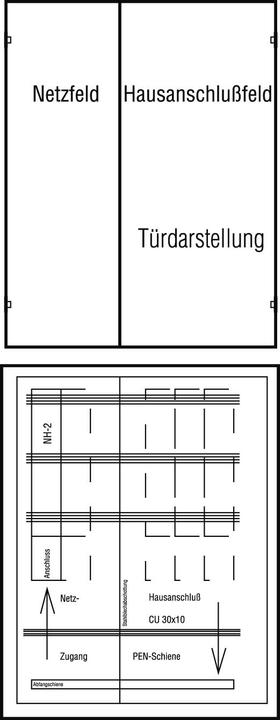 Actual product image ABN Multiple mains connection 4-pole SW Munich NETL38-01