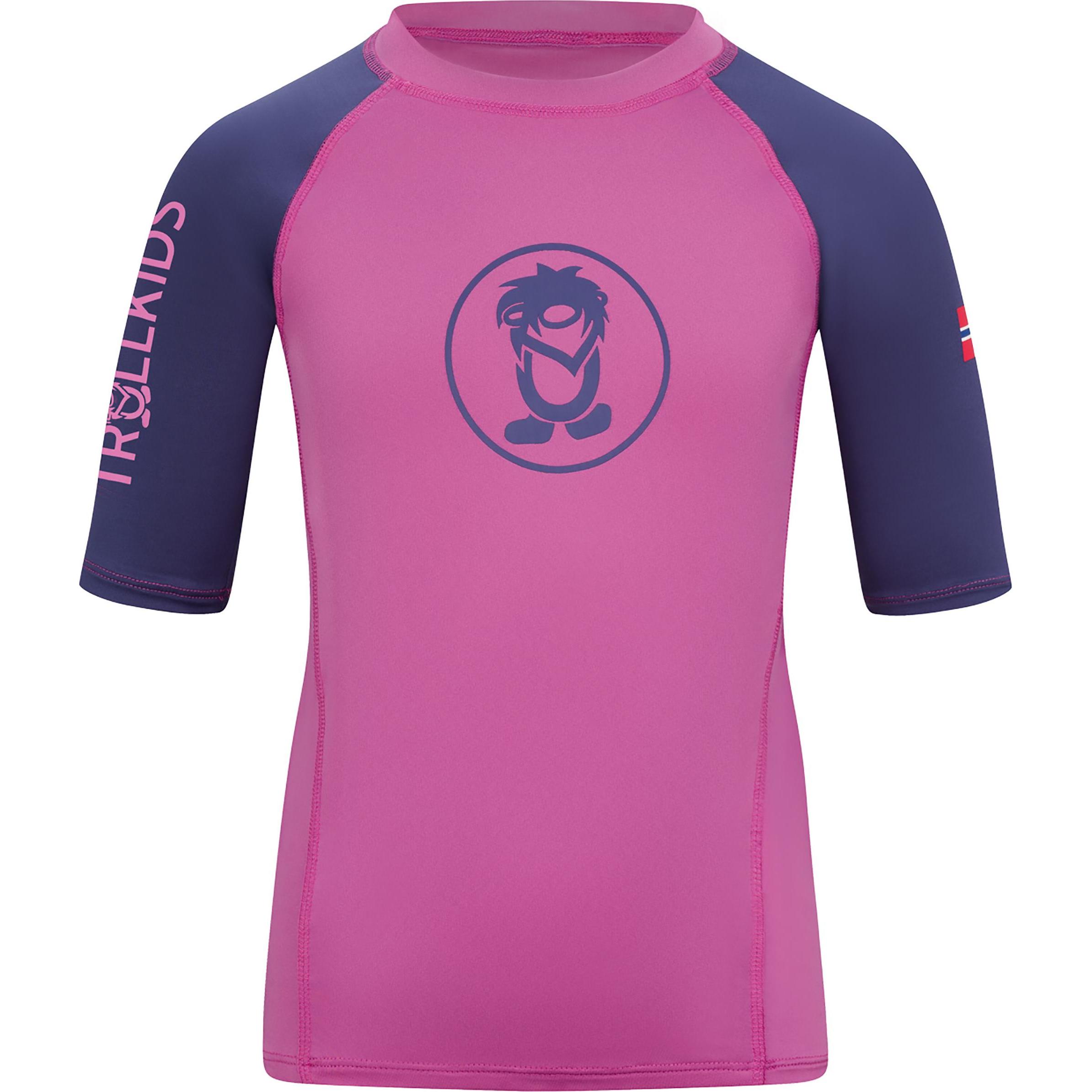 Trollkids, Unisex, Funktionsshirt, Kid's Kvalvika T (164), Rosa, 164