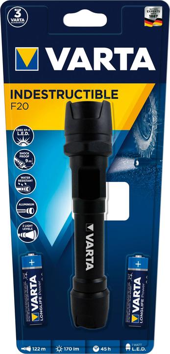 Actual product image Varta Indestructible F20 Pro (16.70 cm, 350 lm)