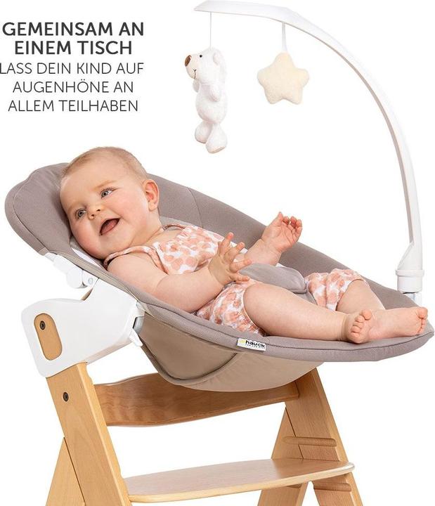 Actual product image Hauck Highchairs Alpha Move Nature Newborn Set - 5-piece highchair (Highchair)