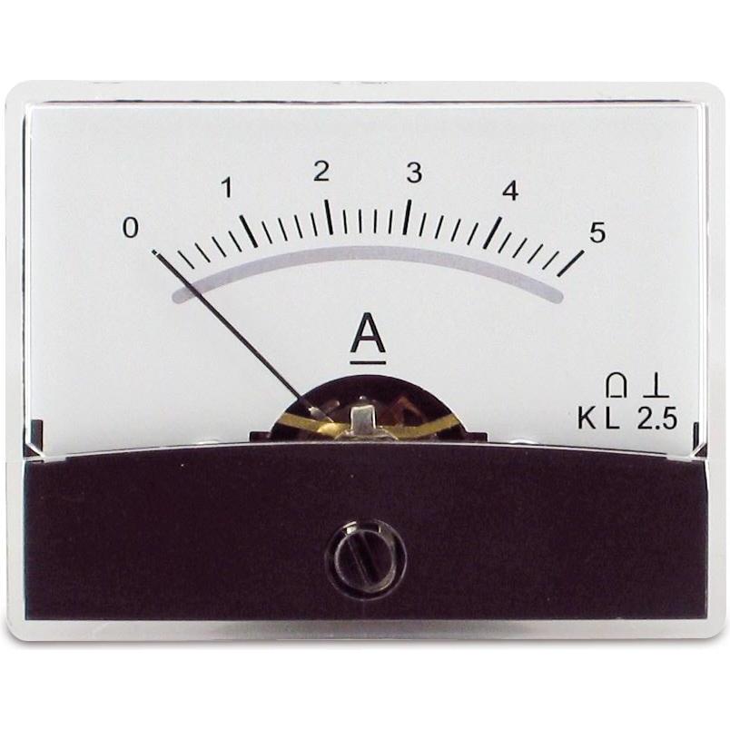 Eneroid, Messlehre, BLANKO DrehspulEinbauinstrument m.Spiegelskala 05A DC
