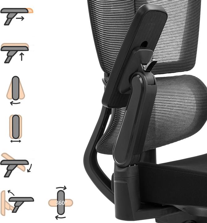 Actual product image Hjh Office Ergo U2 Flex3 (49 - 59 cm)