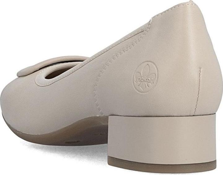 Produktbild Rieker Women's leather pumps with low heels, beige, 43453-62 (43)