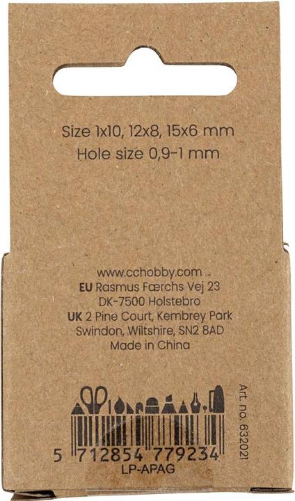 Produktbild Creativ Company Perlen-Set Achatstein Hellbraun, 6-10 mm, Packungsgrösse