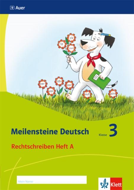 Produktbild Meilensteine Deutsch. Rechtschreiben (Heft 1). - 3. Klasse. Ausgabe ab 2017 (Deutsch, Ernst Klett Verlag, 2017)