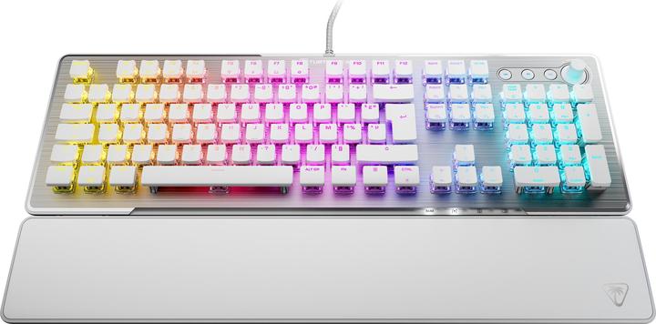 Actual product image Turtle Beach - Clavier de jeu mécanique RGB Filaire Vulcan II Blanc - Disposition Azerty FR (FR, Cable)
