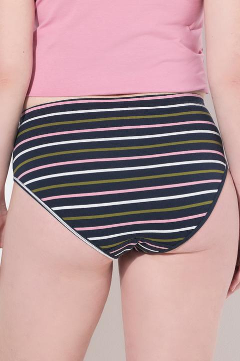 Produktbild Ulla Popken Slips, 2er-Pack, uni/Ringel (54)