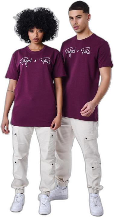 Produktbild Project X Paris basic t-shirt mit logo-stickerei (XS)