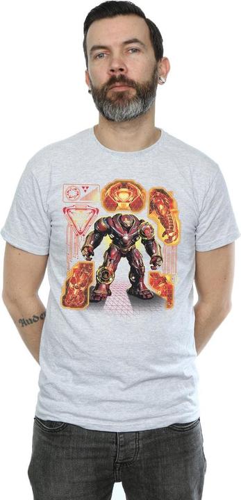 Produktbild Avengers Infinity War Hulkbuster Blaupause TShirt (M)