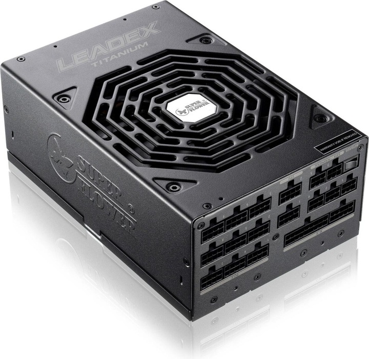 Actual product image Super Flower LEADEX TITANIUM 1600W 80 PLUS Titanium Netzteil – 1.600 Watt, schwarz (1.60 W)