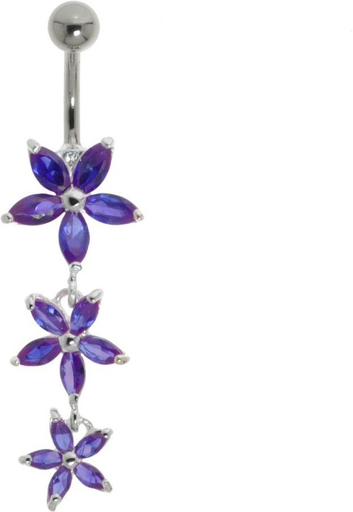 Produktbild Bijouteria Bauchpiercing (Edelstahl, Silber 925, Kristall)