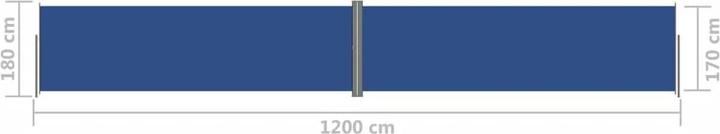 Produktbild vidaXL Seitenmarkise (12 m)