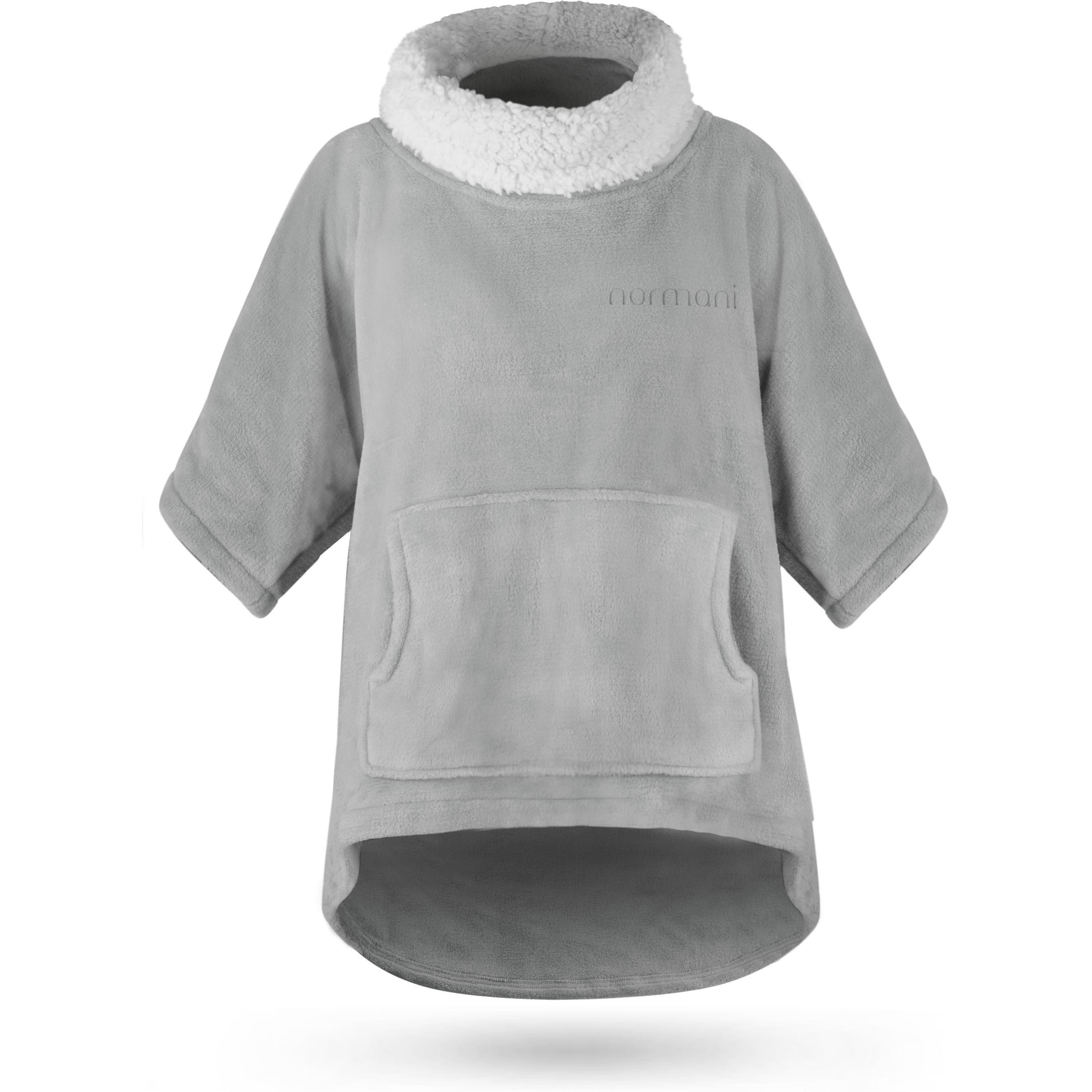 Normani, Damen, Pullover, Oversize Pullover Merlo, Grau, (One Size)