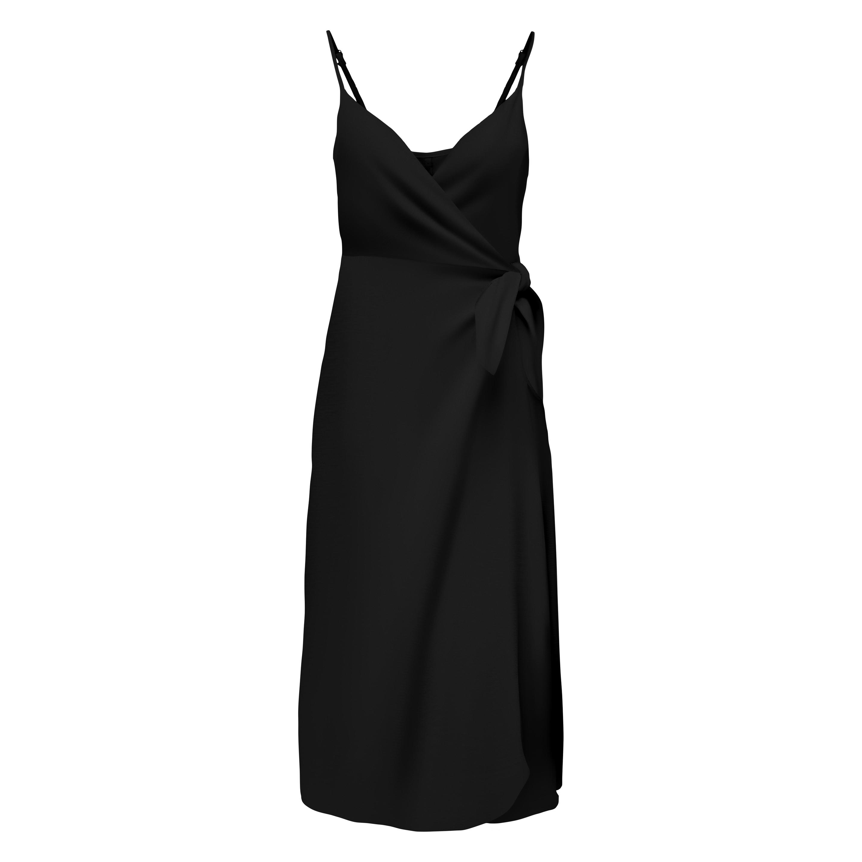 Only, Damen, Kleider, Onljane Life Zoe Singlet Ankle Dress Ptm, Schwarz, (L)