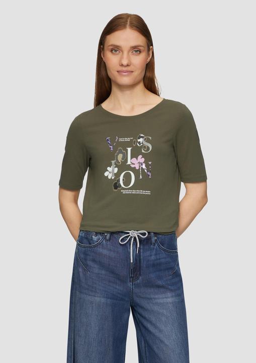 Produktbild S.Oliver T-Shirt Elastisches T-Shirt mit Frontprint (36)