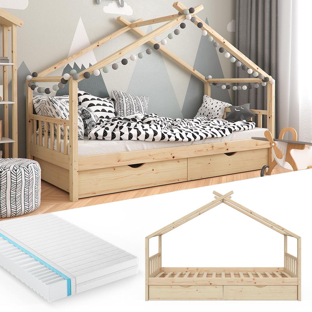 Thumbnail - VitaliSpa, Kinderbett, Hausbett Design (90 x 200 cm)