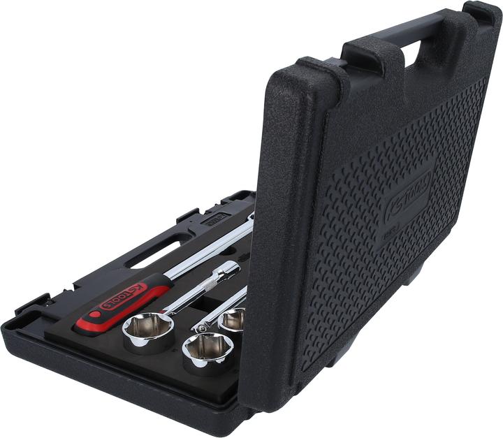 Actual product image KS Tools 1/2" CHROMEplus socket set, 22 parts, Flank Traction