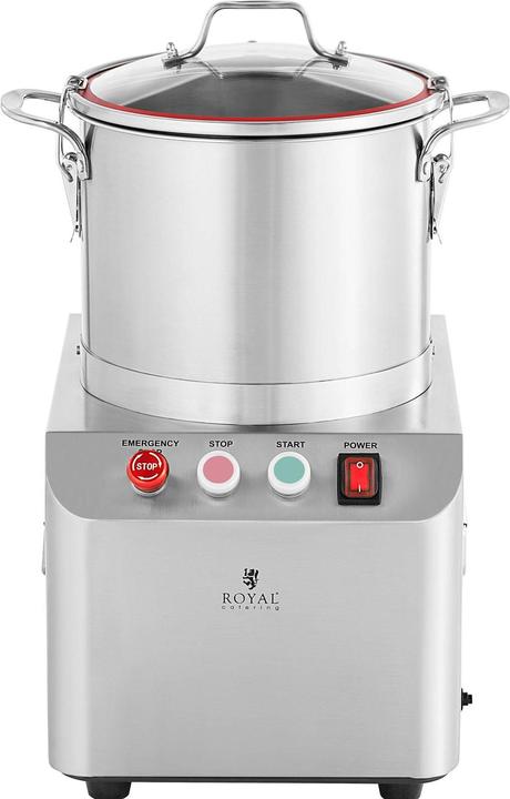 Produktbild Royal Catering Tischkutter Küchencutter Kutter Küchenmaschine 1400 U/min 8 L Edelstahl Gastro (550 W)